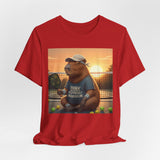 Dink Responsibly Pickleball Capybara Tee | Funny Animal Sports Art