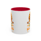 Blooming Sunflower Mug | Yoga Meditating Sunflower Ceramic Mug