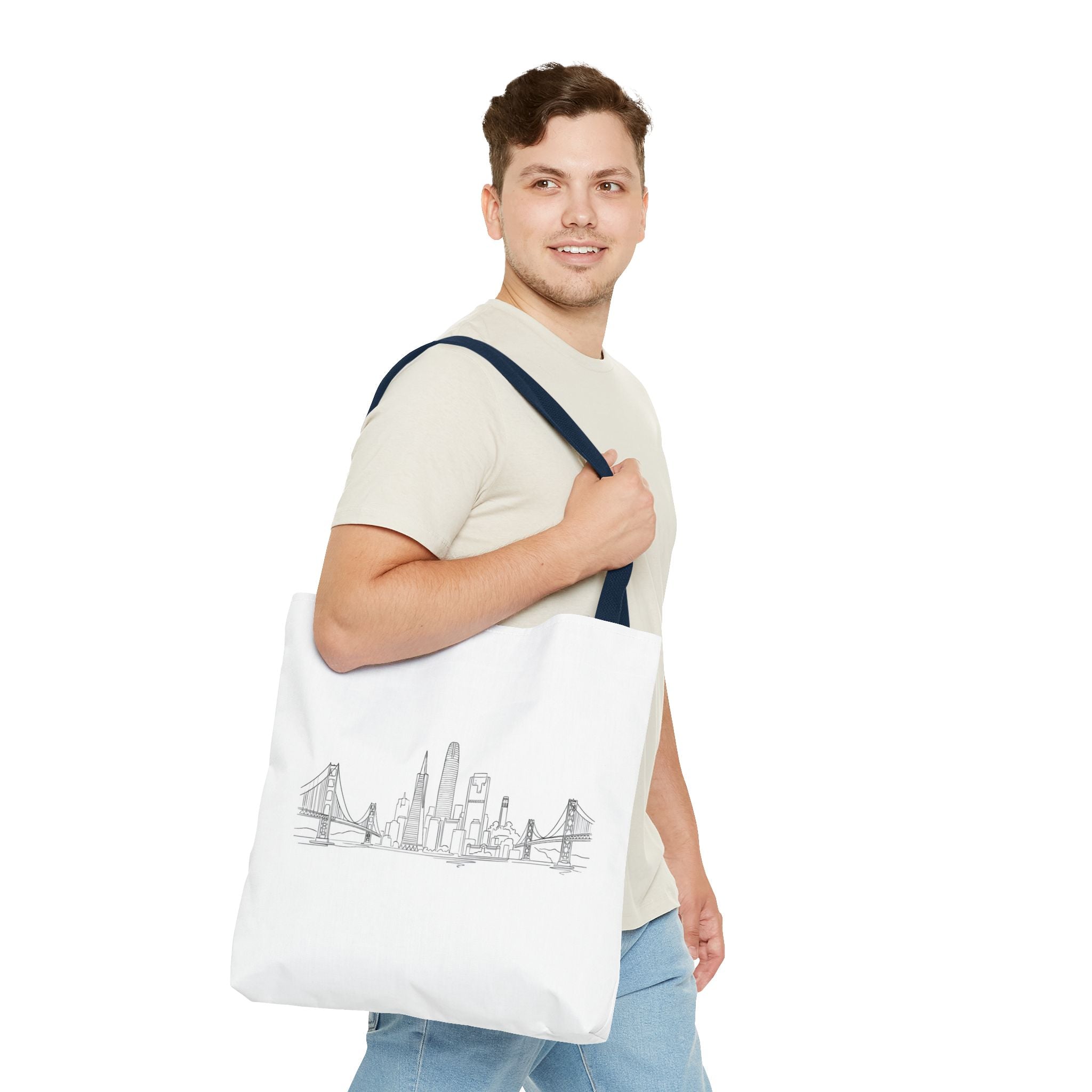San Francisco Skyline Tote Bag | Minimal City Line Art
