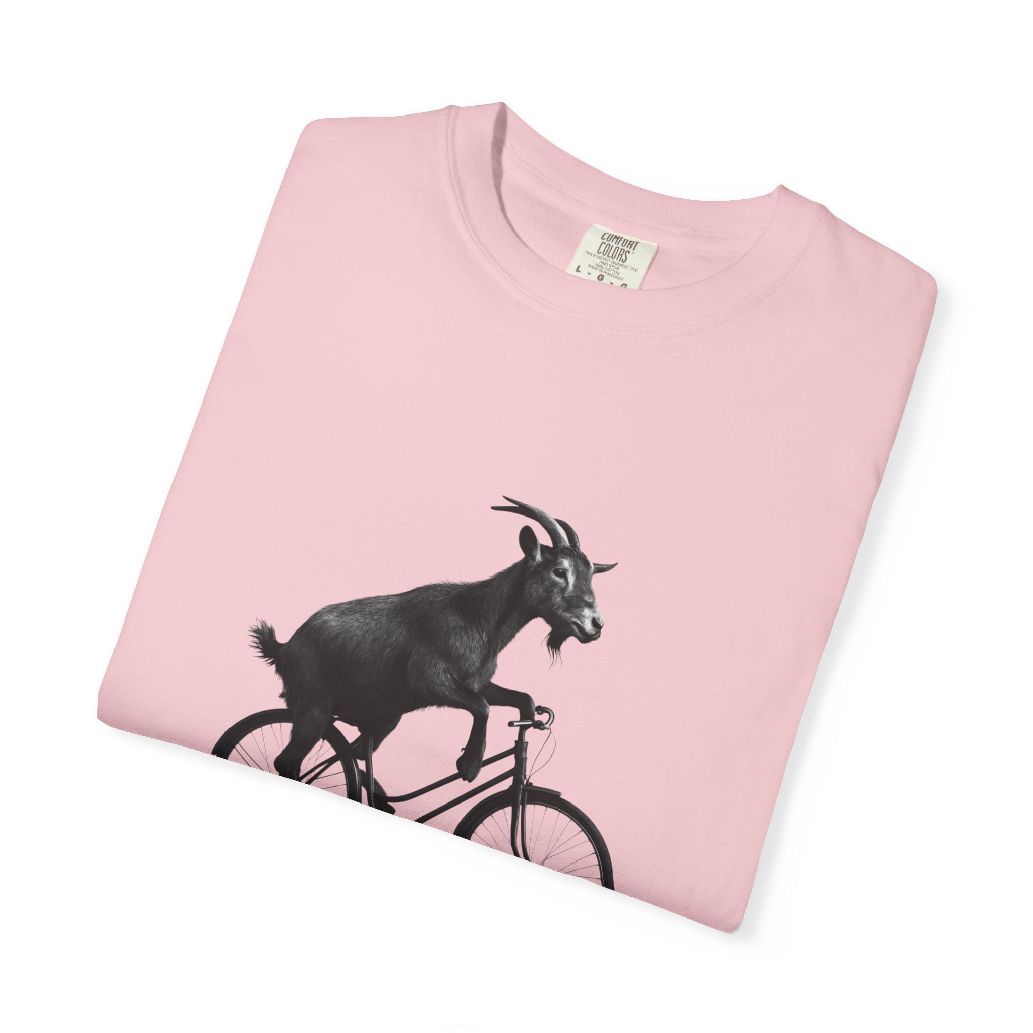 Goat Riding Bicycle T-shirt | Funny Animal Bike Tee