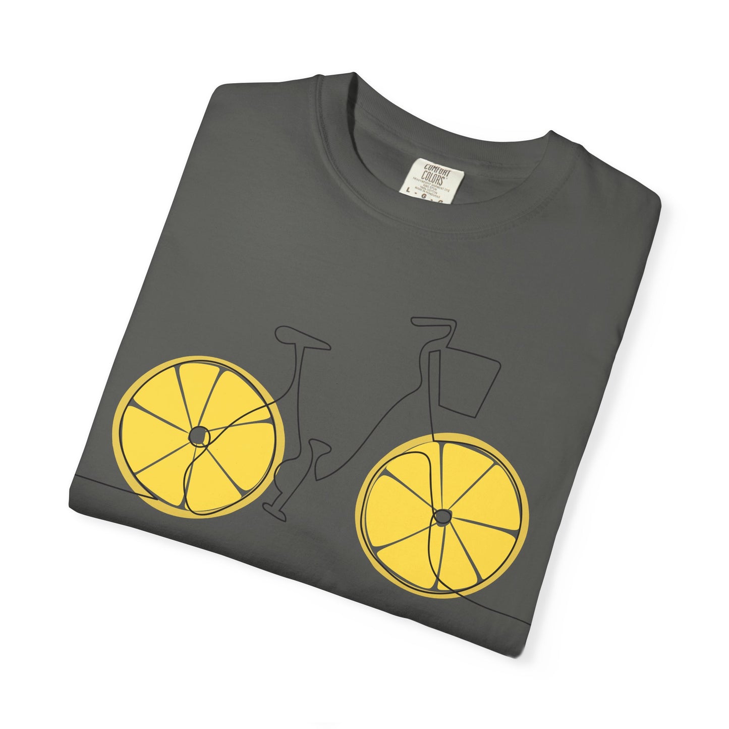 Lemon Wheel Bicycle T-shirt | Citrus Bike Graphic Tee