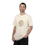 Autumn Wildflower Bouquet T-Shirt | Floral Circle Illustration