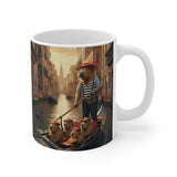 Capybara Gondolier Venice Canal Illustration