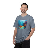 Clownfish Reef Scene T-shirt | Underwater Coral Ocean Illustration