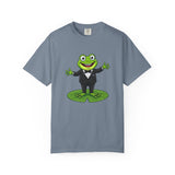 Funny Tuxedo Frog T-shirt | Frog on Lily Pad Amphibian Design