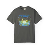 Pickleball Pals of the Pond T-Shirt | Cute Frog Pond Illustration
