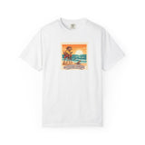 Capybara Patrol Sunset Surfing Capybara T-Shirt | Retro Beach Vibes