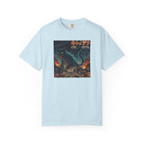 Giant Neon Cat Rampage T-Shirt | Retro City Kaiju Artwork