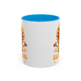 Blooming Sunflower Mug | Yoga Meditating Sunflower Ceramic Mug