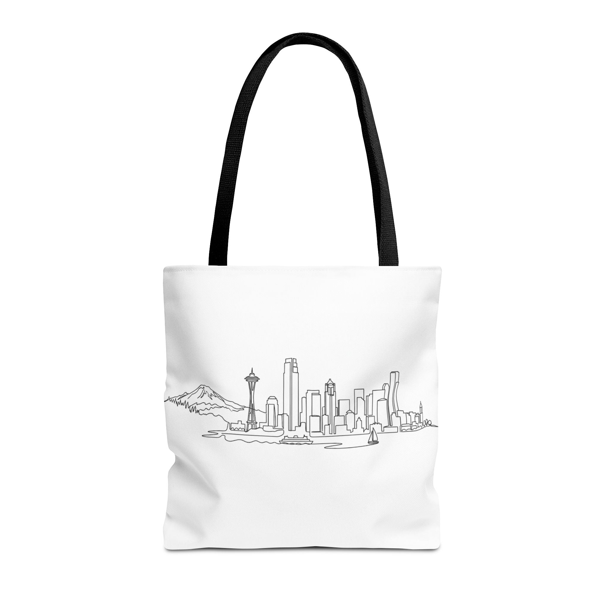 Seattle Emerald City Line Art Tote