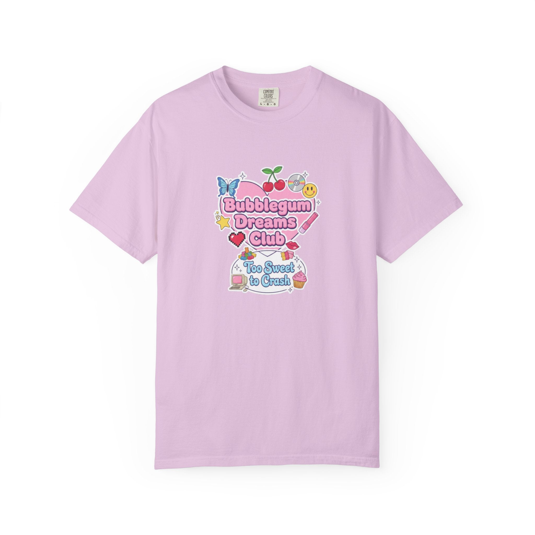Bubblegum Dreams Club T-shirt | Pastel Hearts, Cute Kawaii Graphic
