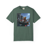 Capybara Gondolier Venice Night T-shirt | Romantic Venetian Canal Illustration