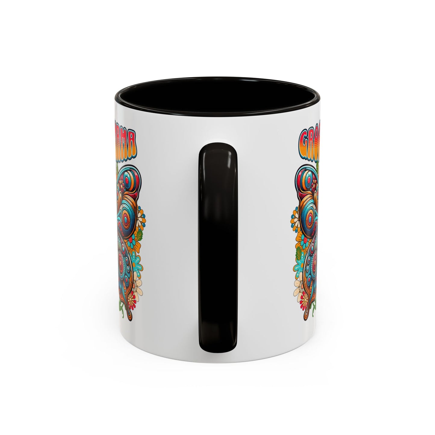 Groovy Mama Butterfly Mug | Retro Psychedelic Floral Design