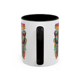 Groovy Mama Butterfly Mug | Retro Psychedelic Floral Design