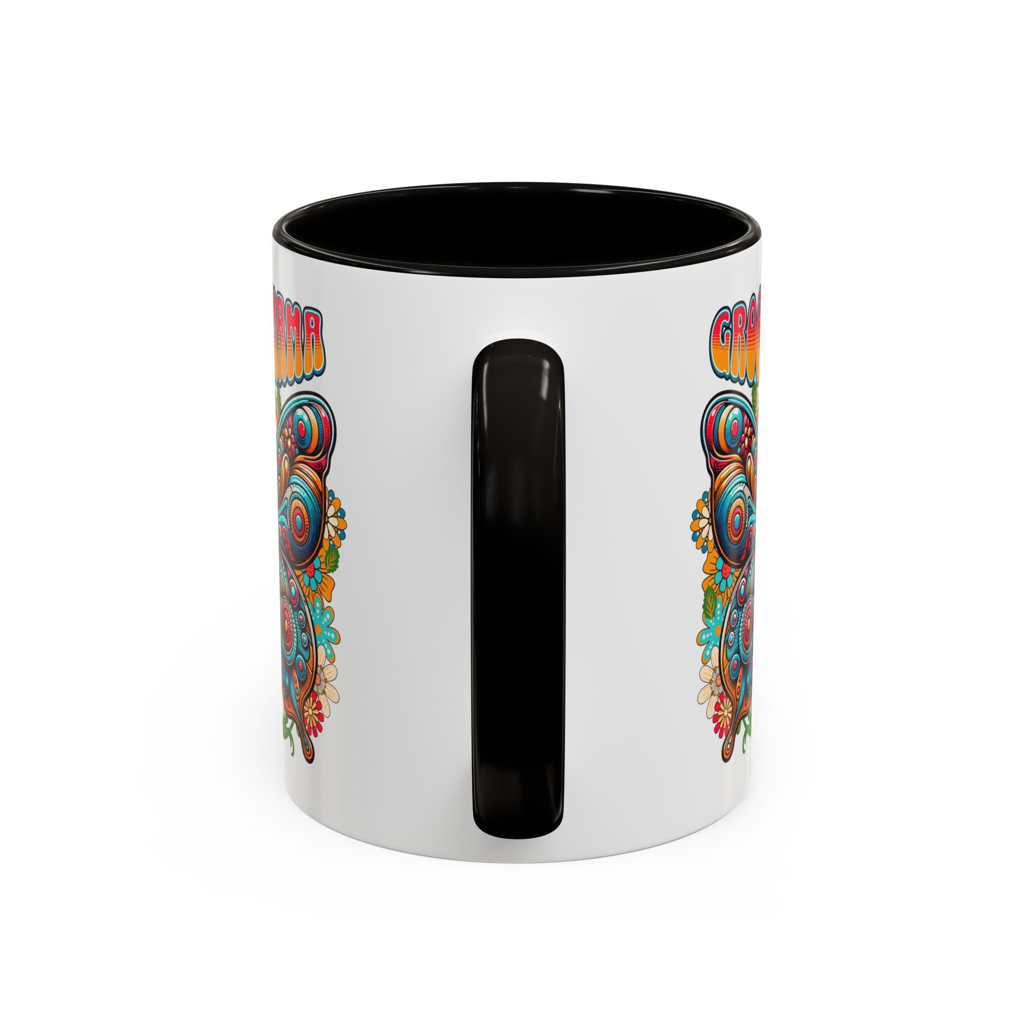 Groovy Mama Butterfly Mug | Retro Psychedelic Floral Design