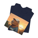 Dink Responsibly Pickleball Capybara Tee | Funny Animal Sports Art