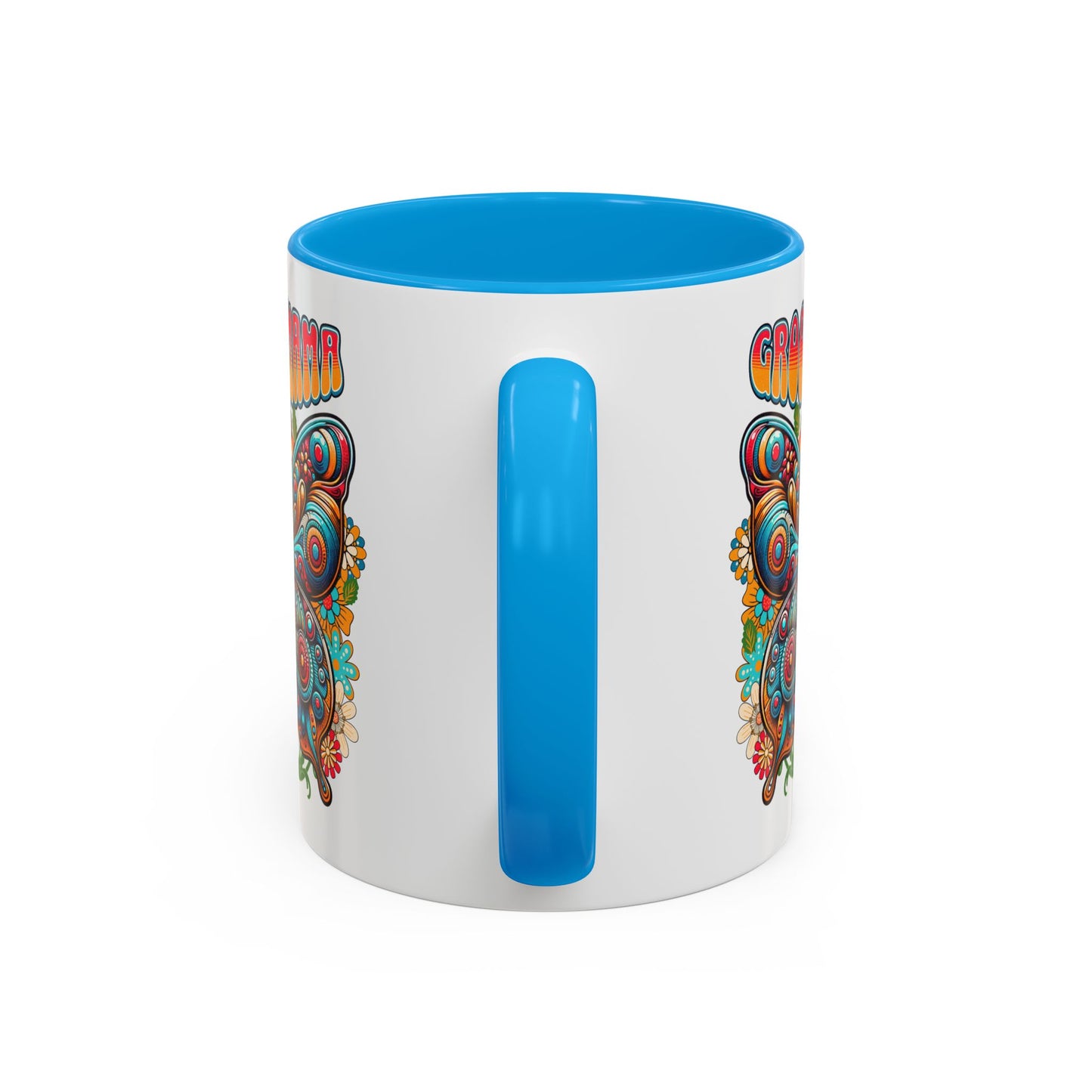 Groovy Mama Butterfly Mug | Retro Psychedelic Floral Design