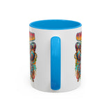 Groovy Mama Butterfly Mug | Retro Psychedelic Floral Design