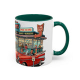 1950s Diner Scene Mug | Retro Car Hop Coffee Cup