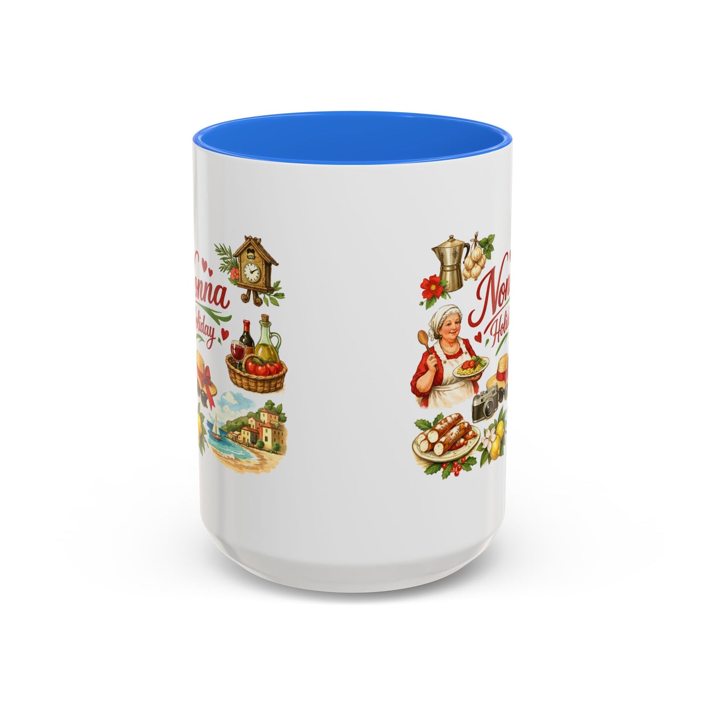 Nonna Holiday mug | Italian grandma kitchen design, vintage food icons