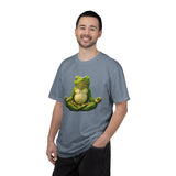 Meditating Frog T-shirt | Zen Yoga Frog Illustration, Relaxation Tee