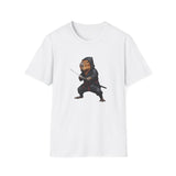Stealthy Capybara Warrior T-Shirt | Zen Assassin Tactical Capy