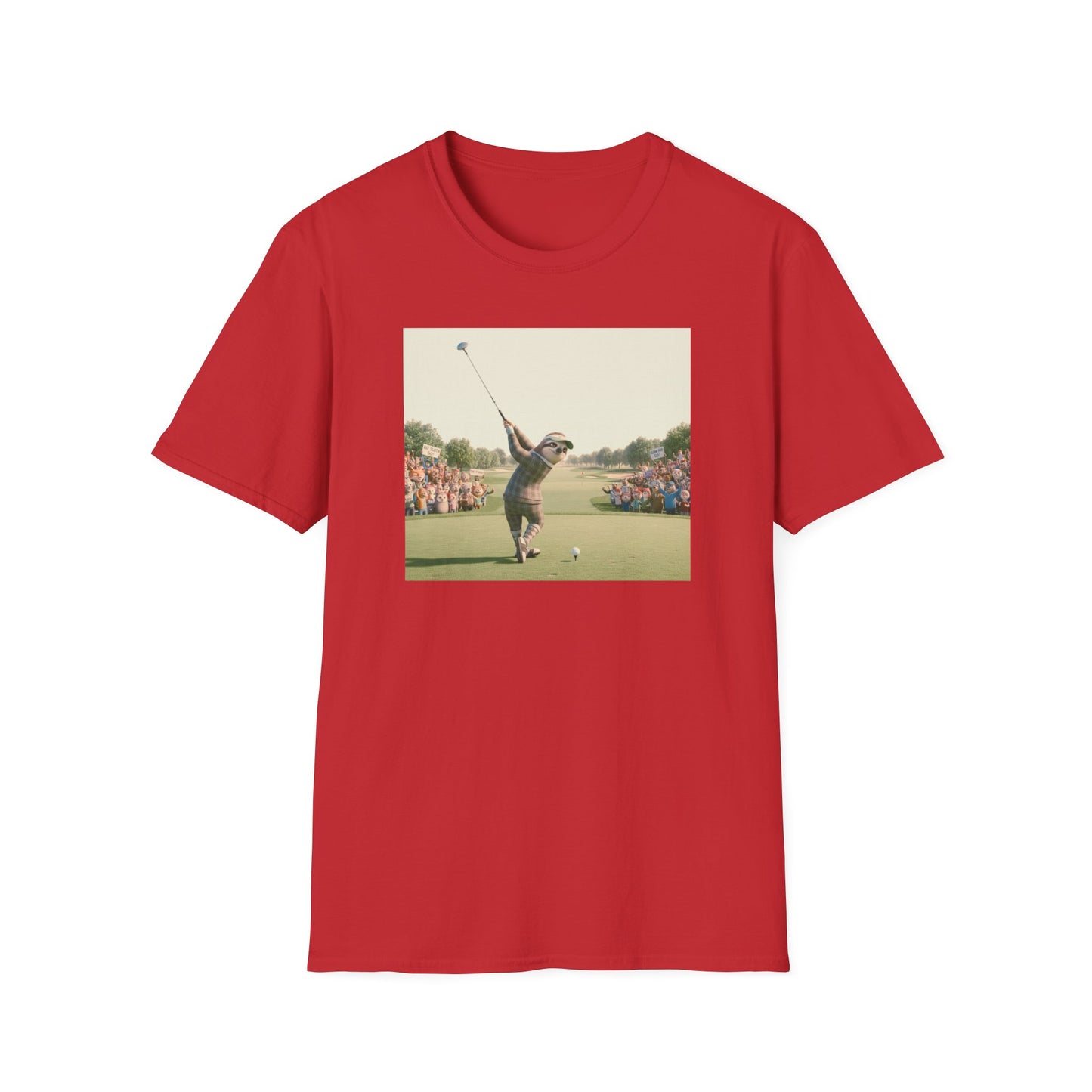 Sloth Golfer 3D Animation T-Shirt | Cinematic CGI Sporting Character