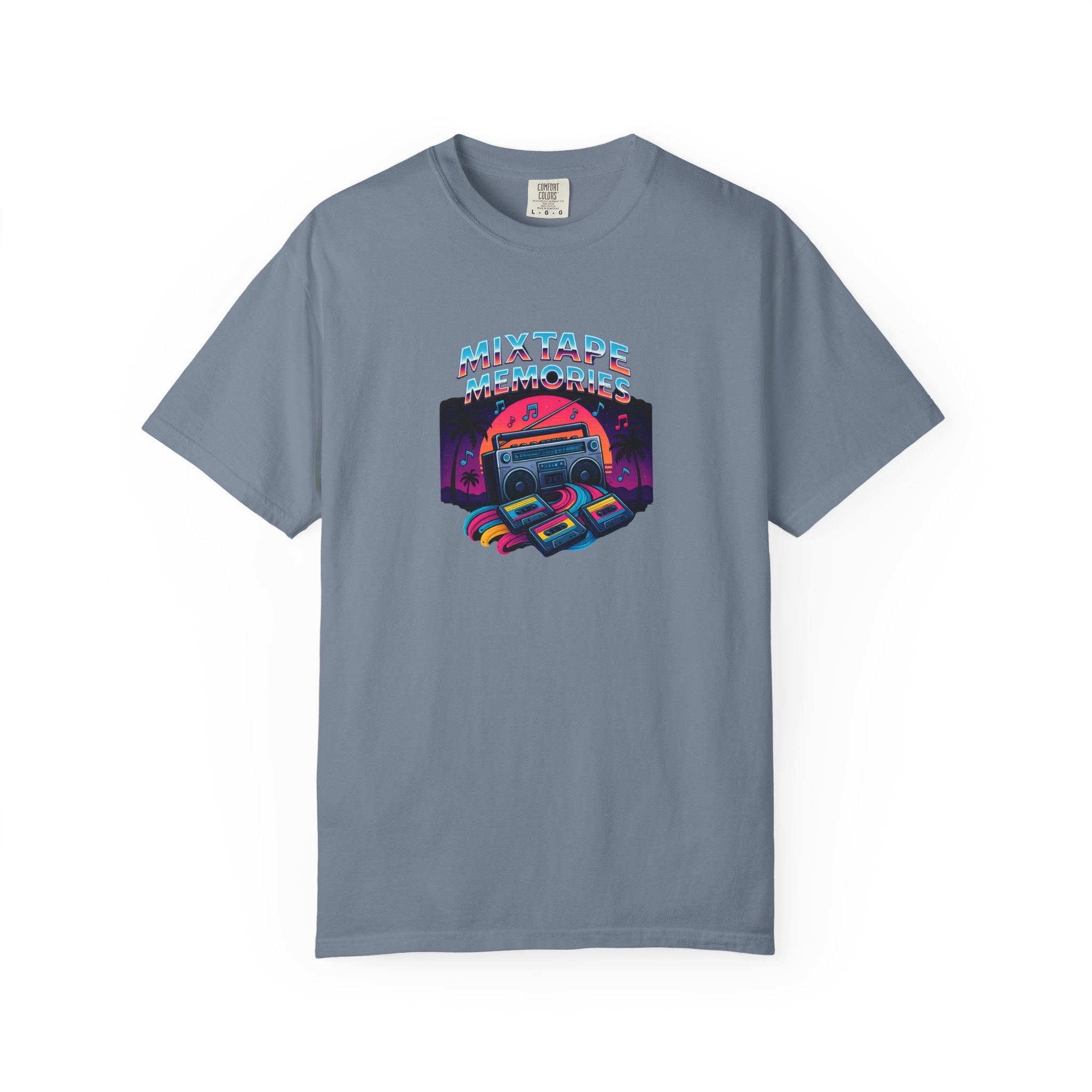 Mixtape Retro Cassette Graphic T-shirt | Vaporwave 80s Neon Music Tee