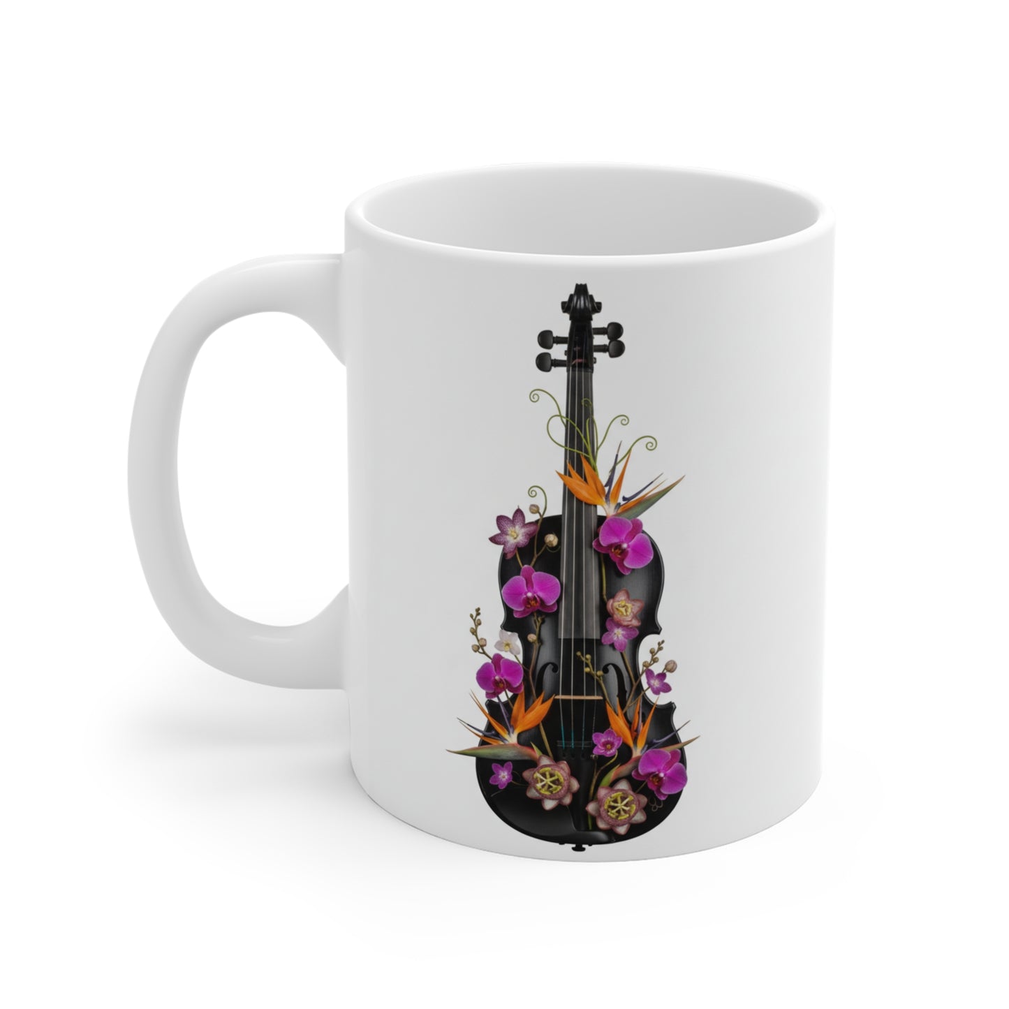 Floral Violin Mug | 11oz