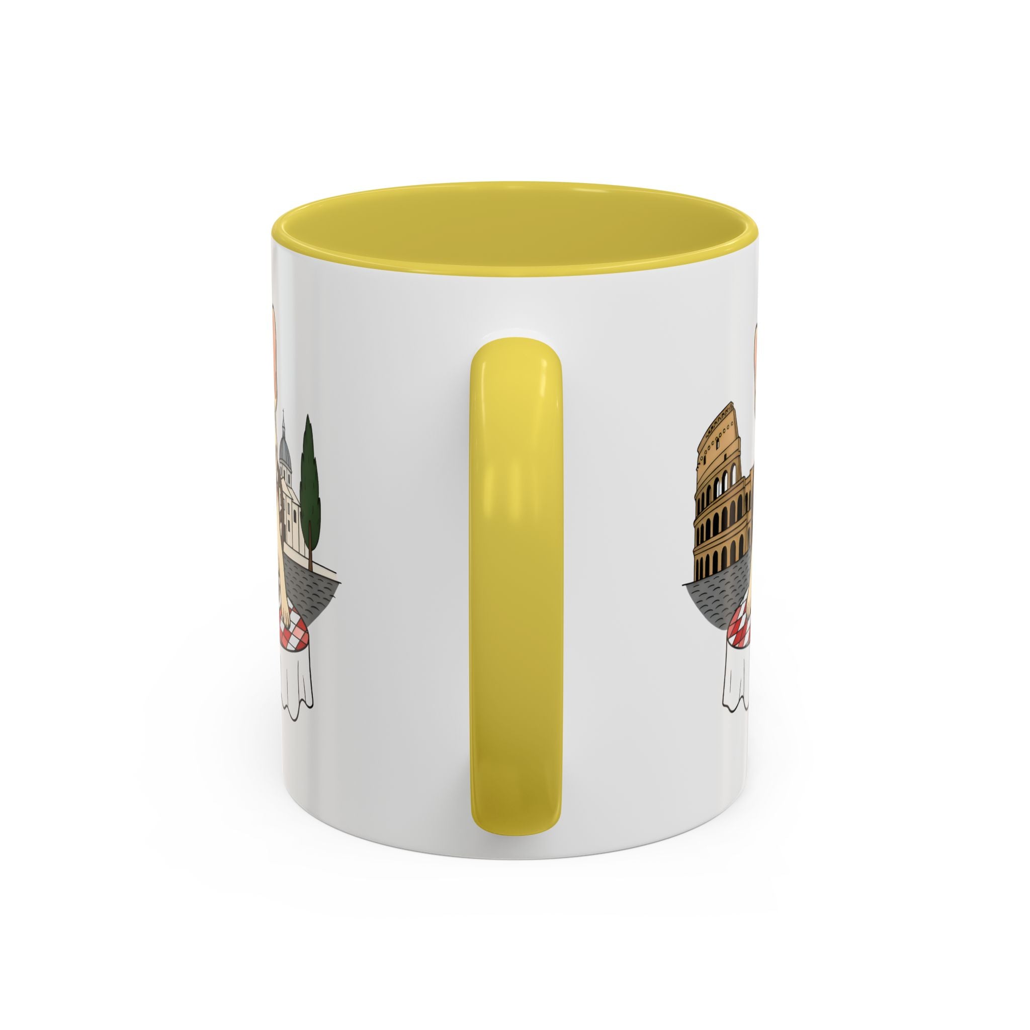 French Bulldog Pasta in Rome Mug | Ceramic Coffee Cup
