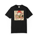 Maneki Neko Ramen Cat T-shirt | Lucky Cat Bowl Graphic Japanese Style