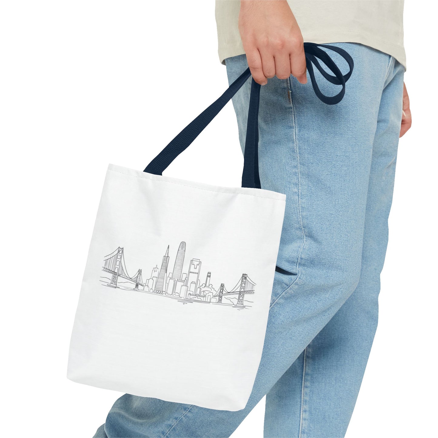 San Francisco Skyline Tote Bag | Minimal City Line Art