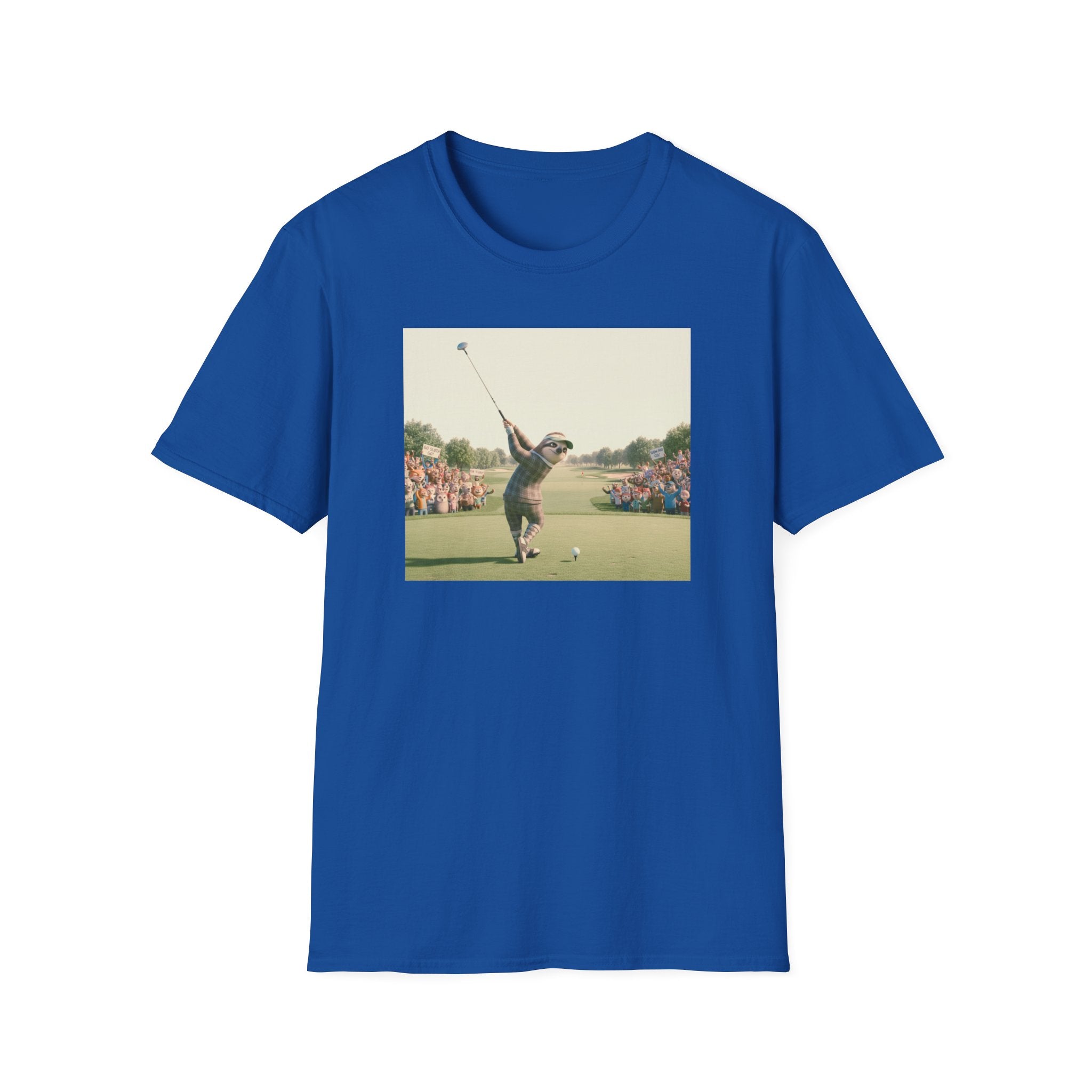 Sloth Golfer 3D Animation T-Shirt | Cinematic CGI Sporting Character