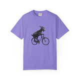 Goat Riding Bicycle T-shirt | Funny Animal Bike Tee