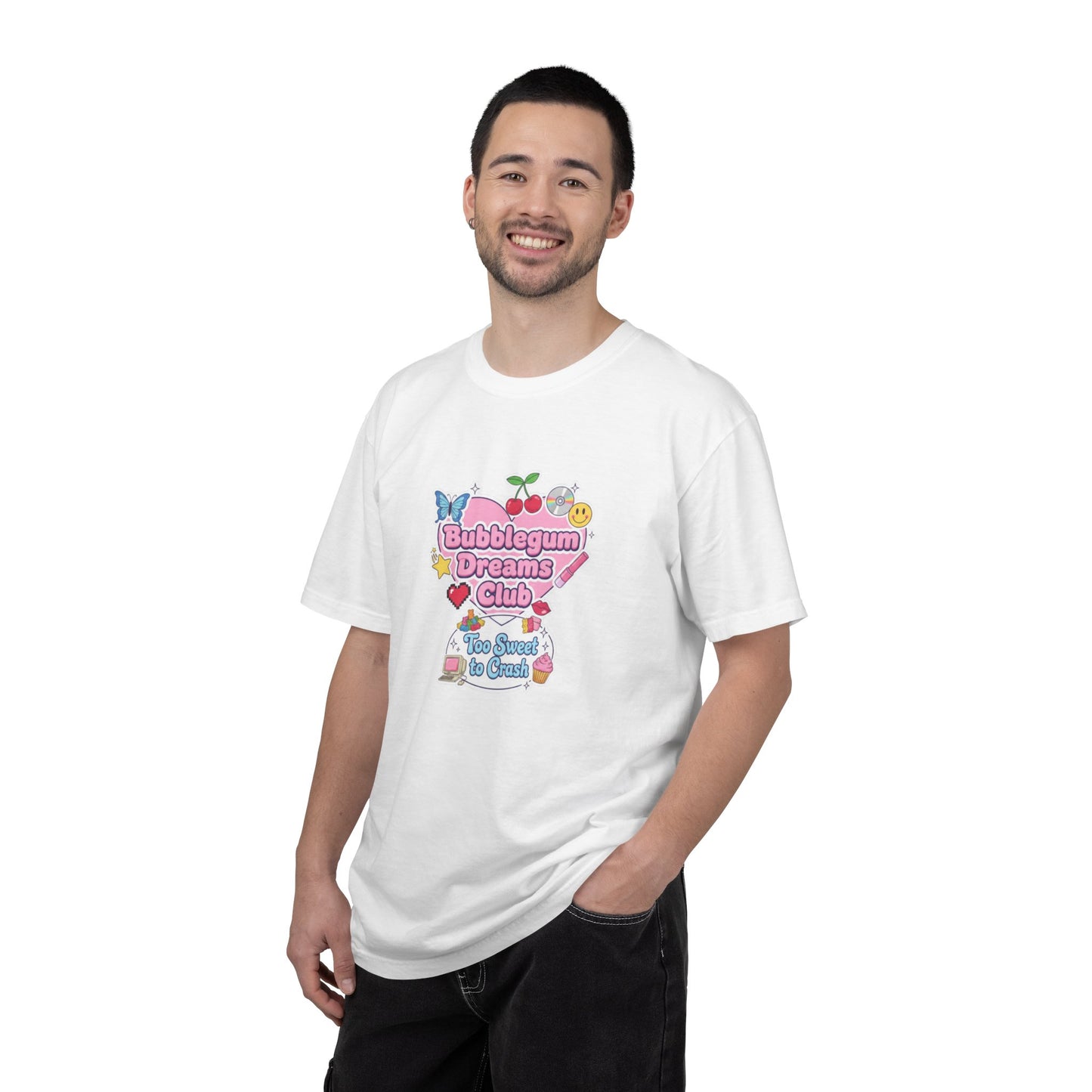 Bubblegum Dreams Club T-shirt | Pastel Hearts, Cute Kawaii Graphic
