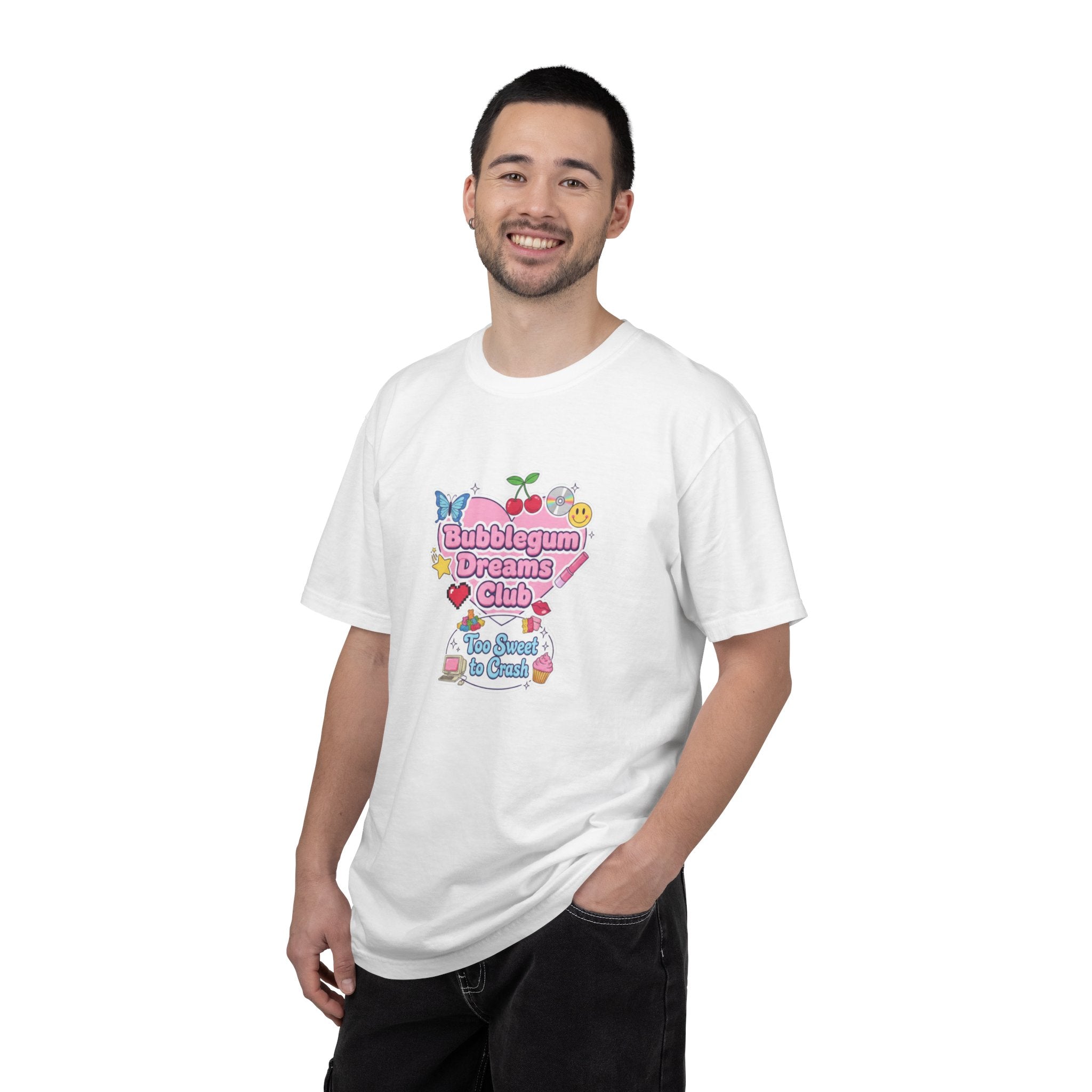Bubblegum Dreams Club T-shirt | Pastel Hearts, Cute Kawaii Graphic