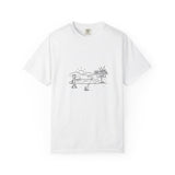Stickman Golfer Illustration T-shirt | Golf Swing Minimalist Humor