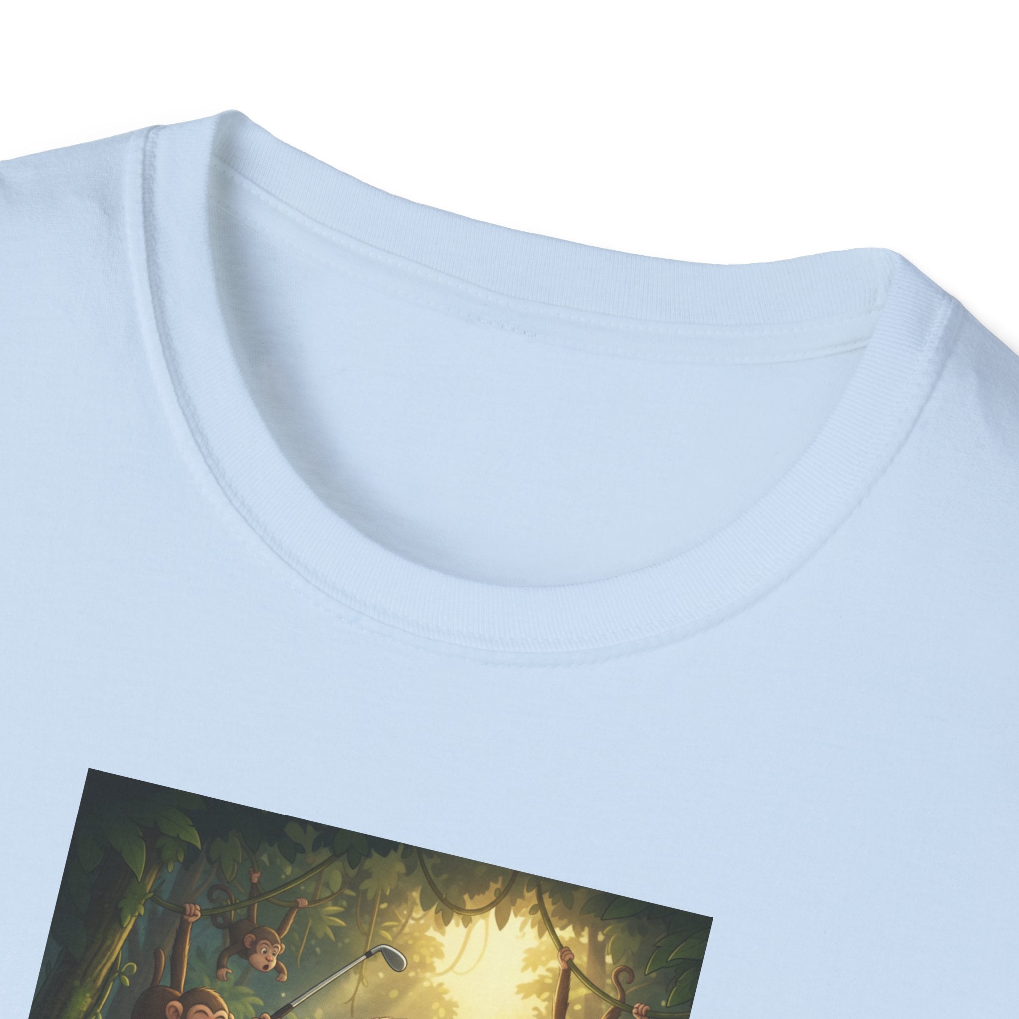 Slow Living Sloth Golfer T-Shirt | Zen Sportswear Tropical Golf Silas