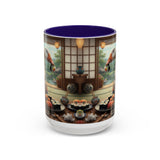 Goose with Sushi Mug | Japanese Tea Room Illustration