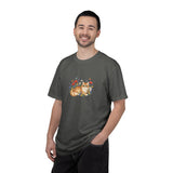Orange Tabby Cat with Wildflowers T-Shirt | Floral Cat Tee