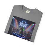 Melodic Mixer DJ Cat T-shirt | Neon Retro Music Party