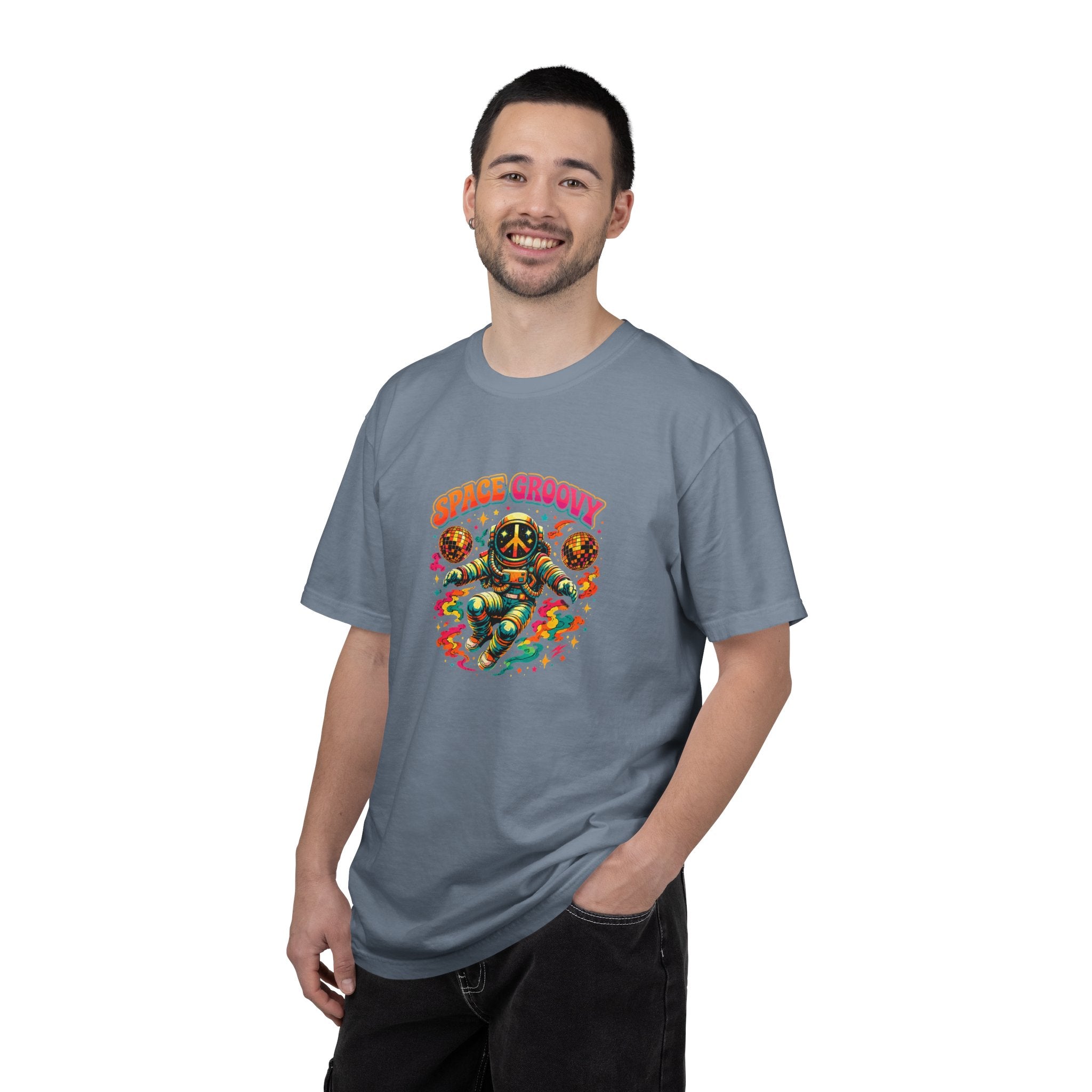 Space Groovy Astronaut T-shirt | Retro Psychedelic Space Art