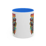 Groovy Mama Butterfly Mug | Retro Psychedelic Floral Design