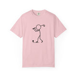 Stick Figure Golfer T-Shirt | Golf Outline Graphic Tee