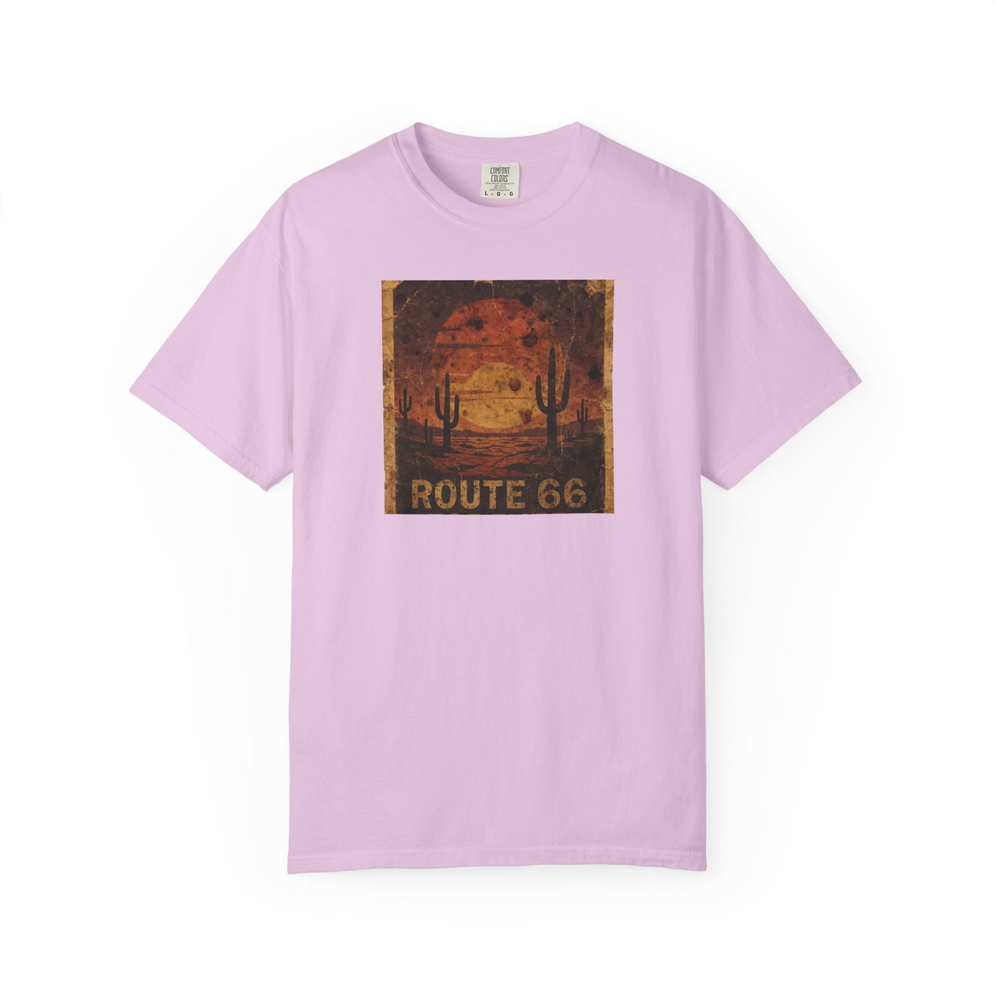 Route 66 Desert Sunset T-shirt | Vintage Road Trip Tee