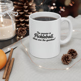 The answer is Pickleball What was the question? Mug | Pickleball Coffee Cup