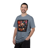 Sushi-Eating Cat T-Shirt | Neon Japanese Street Food Art