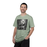 Panda Pickleball Bamboo Forest T-Shirt | Monochrome Kawaii Sports Decor