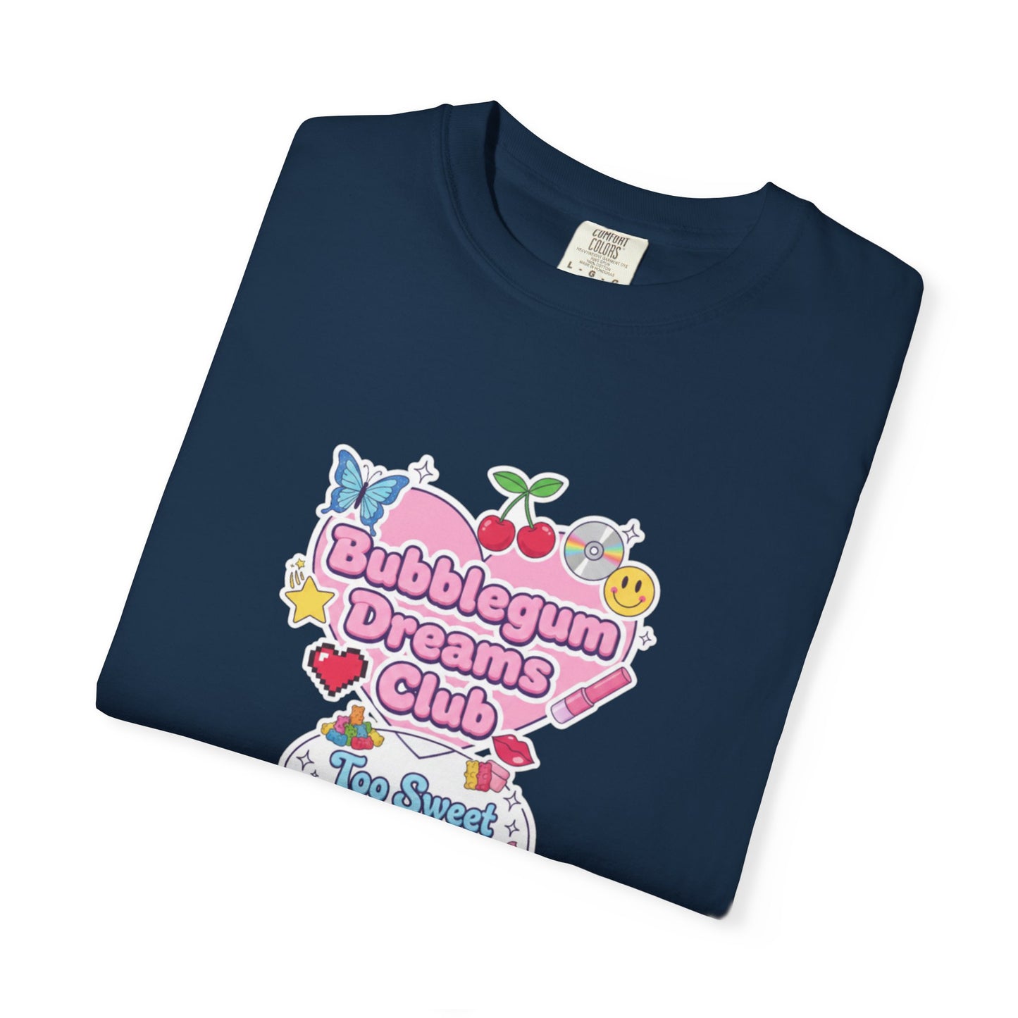 Bubblegum Dreams Club T-shirt | Pastel Hearts, Cute Kawaii Graphic