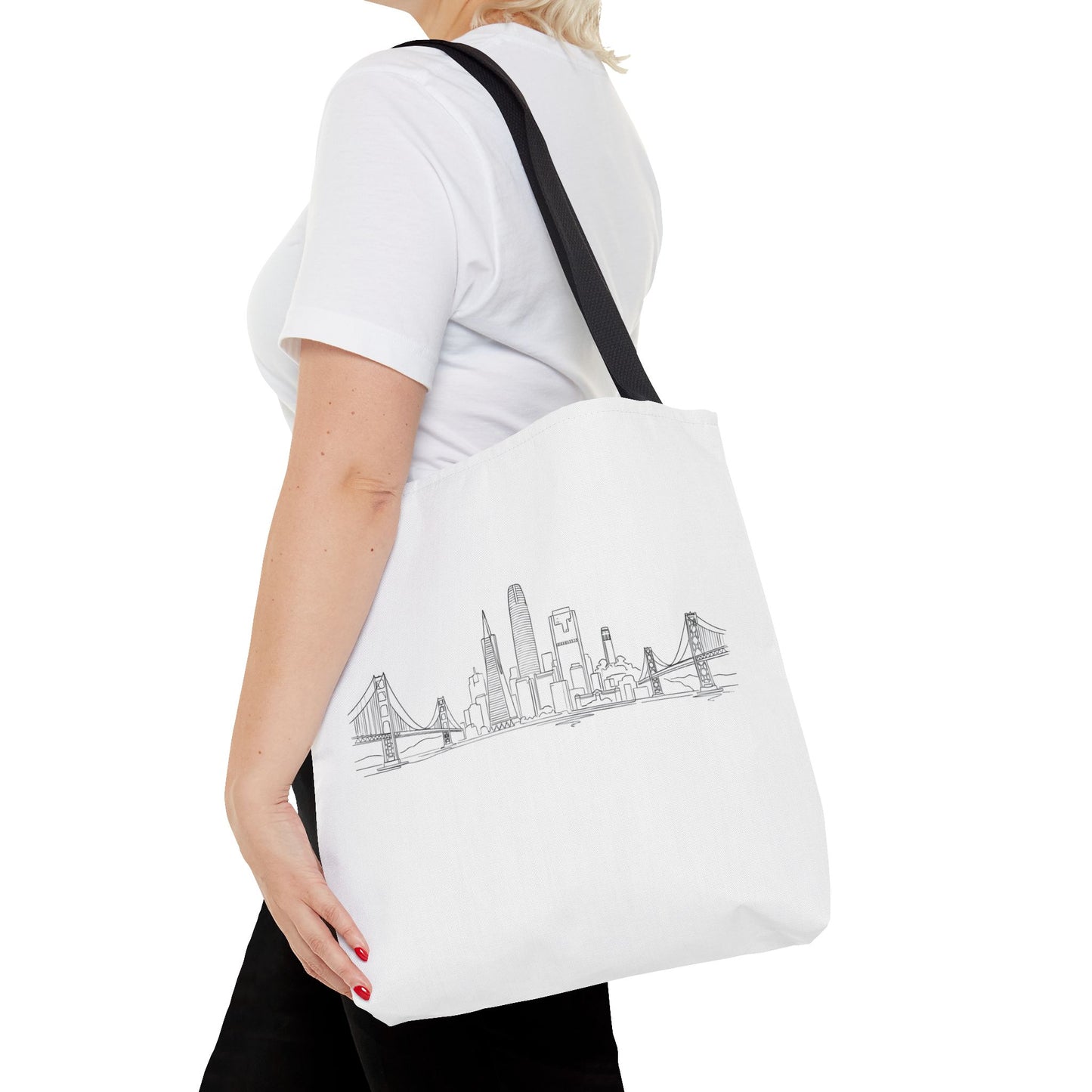 San Francisco Skyline Tote Bag | Minimal City Line Art